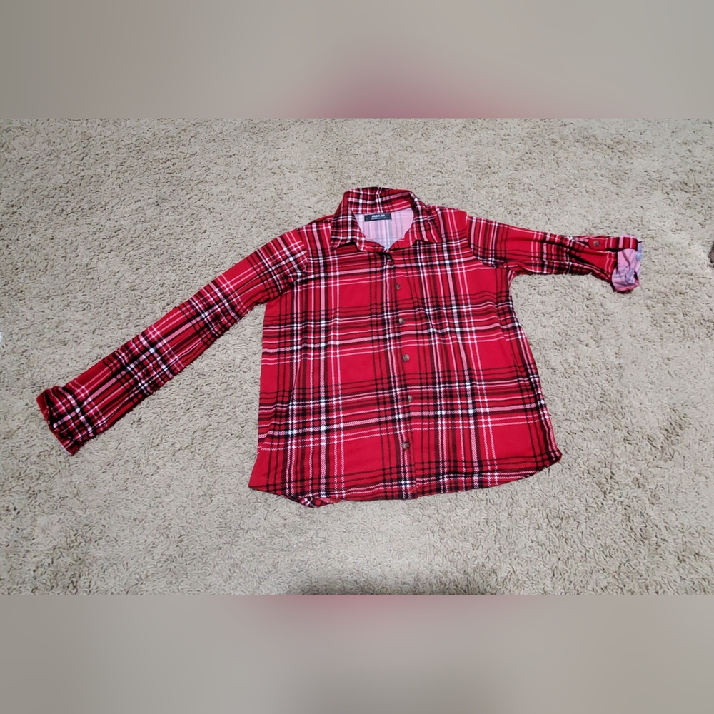 Plaid polo shirt